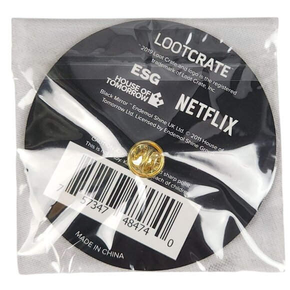 2019 Netflix U.S.S. Callister Black Mirror Loot Pin Loot Crate - Picture 4 of 5